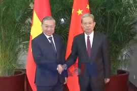 Tổng Bí thư, Chủ tịch nước Tô Lâm hội kiến Ủy viên trưởng Nhân đại toàn quốc Trung Quốc