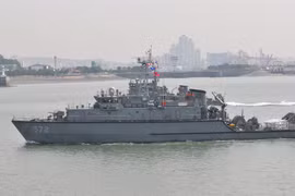 Tàu rà phá thủy lôi Ongjin. (Nguồn: Yonhap)