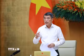 Thủ tướng Lê Minh Hưng chủ trì phiên họp. (Ảnh: Dương Giang/TTXVN)