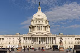 Trụ sở Quốc hội Mỹ ở Washington, D.C. (Ảnh: THX/TTXVN)