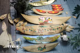 Làng Bá Dương Nội là địa phương duy nhất trong cả nước có Hội diều gắn với miếu thờ Thần linh Châu Thổ, được khôi phục từ năm 1987 sau thời gian gián đoạn bởi chiến tranh và trở thành nơi lưu giữ ký ức văn hóa của nhiều thế hệ người dân. (Ảnh: Lê Ngọc/TTXVN phát)