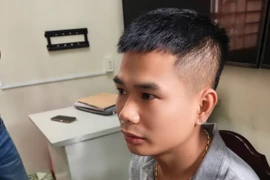 Đối tượng Đỗ Văn Hưng tại Cơ quan điều tra. (Ảnh: Công an Hưng Yên)