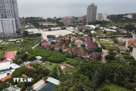 Bãi đất trống Chợ Vũng Tàu, phường Thắng Tam, thành phố Vũng Tàu được UBND tỉnh Bà Rịa-Vũng Tàu đấu giá. (Ảnh: Hoàng Nhị/TTXVN)