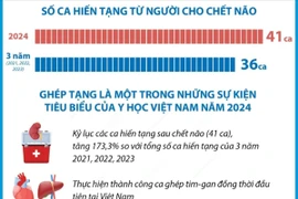 Kỷ lục các ca hiến tạng sau chết não tại Việt Nam trong năm 2024