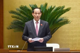 Phó Chủ tịch Quốc hội Trần Quang Phương phát biểu. (Ảnh: Doãn Tấn/TTXVN)