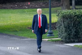 Tổng thống Mỹ Donald Trump tại Nhà Trắng, Washington D.C. (Ảnh: THX/TTXVN)