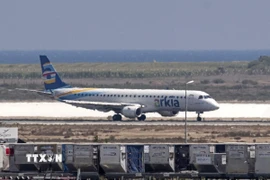 Máy bay của hãng hàng không Arkia của Israel. (Ảnh: AFP/TTXVN)