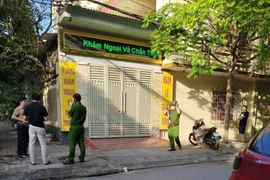 Lực lượng Công an đã nhanh chóng có mặt tại hiện trường. (Ảnh: Công an cung cấp)