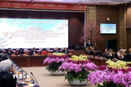 Quang cảnh buổi gặp mặt. (Ảnh: Tuấn Anh/TTXVN)