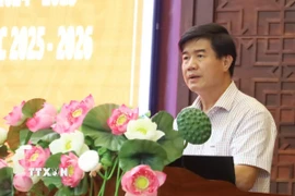 Ông Nguyễn Thiên Văn được giao quyền Chủ tịch Ủy ban Nhân dân tỉnh Đắk Lắk nhiệm kỳ 2021-2026. (Ảnh: Nguyên Dung/TTXVN)