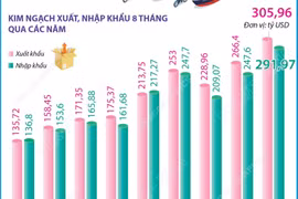 Kim ngạch xuất, nhập khẩu 8 tháng năm 2025 tăng 16,3%
