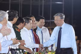 Tổng Bí thư Tô Lâm với các đại biểu. (Ảnh: Thống Nhất/TTXVN)