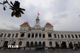 Trụ sở Ủy ban Nhân dân Thành phố Hồ Chí Minh. (Ảnh: Thu Hương/TTXVN)