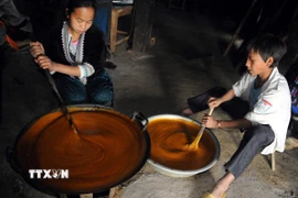 Đường phên Bó Tờ là 1 trong 24 sản phẩm OCOP đạt chuẩn 3 sao cấp tỉnh Cao Bằng. (Ảnh: Chu Hiệu/TTXVN)