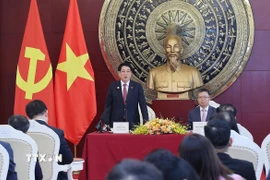 Chủ tịch nước Lương Cường phát biểu. (Ảnh: Lâm Khánh/TTXVN)