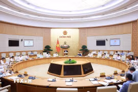 Phiên họp Chính phủ chuyên đề về xây dựng pháp luật tháng 9 năm 2025 (phiên thứ hai). (Ảnh: Dương Giang/TTXVN)