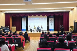 Ngày hội tuyển dụng sinh viên Việt Nam tại Hàn Quốc - Job Fair 2025. (Ảnh: Đức Thắng/TTXVN)