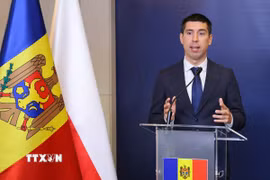 Phó Thủ tướng kiêm Ngoại trưởng Moldova Mihai Popsoi. (Ảnh: PAP/TTXVN)