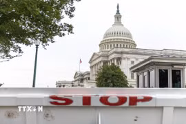 Tòa nhà Quốc hội Mỹ tại Washington D.C. (Ảnh: THX/TTXVN)
