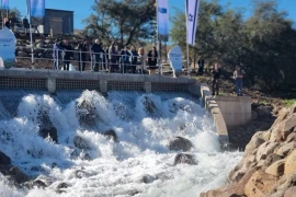 Israel bơm nước biển đã khử mặn vào hồ Kinneret. (Nguồn: The Jerusalem Post)