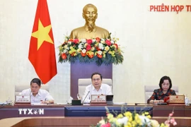 Chủ tịch Quốc hội Trần Thanh Mẫn phát biểu. (Ảnh: Doãn Tấn/TTXVN)