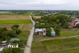 Theo thống kê, tuyến cao tốc Thành phố Hồ Chí Minh-Mộc Bài đi qua huyện Bến Cầu có 237 thửa đất với 108 hộ bị ảnh hưởng. (Ảnh: Giang Phương/TTXVN)