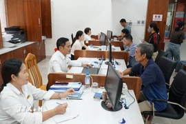 Trung tâm phục vụ hành chính công phường Tam Kỳ (thành phố Đà Nẵng). (Ảnh: Quốc Dũng/TTXVN)