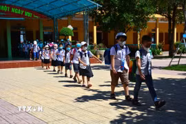 Thành phố Hồ Chí Minh yêu cầu giờ học buổi chiều không kết thúc trước 16 giờ. Ảnh minh họa. (Ảnh: Công Luật/TTXVN)