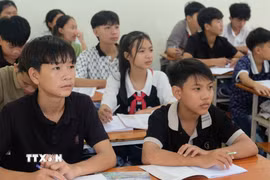 Việc dạy thêm, học thêm được quản lý chặt chẽ sẽ nêu cao trách nhiệm của giáo viên và đảm bảo quyền lợi cho học sinh. (Ảnh: Bích Huệ/TTXVN)