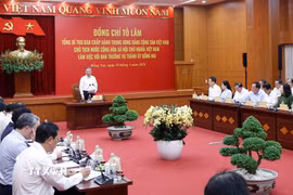 Tổng Bí thư, Chủ tịch nước Tô Lâm phát biểu chỉ đạo. (Ảnh: Thống Nhất/TTXVN)