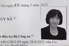 Bị cáo Nguyễn Thị Thanh Nhàn vẫn đang bị truy nã. (Ảnh: Công an cung cấp)