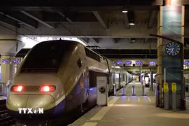 Pháp có thế mạnh trong lĩnh vực đường sắt, đặc biệt là công nghệ TGV. (Ảnh: AFP/TTXVN)