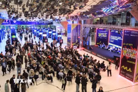 Quang cảnh khai mạc Ngày hội khởi nghiệp sáng tạo Startup Village 2026 tại Moskva, Liên bang Nga. (Ảnh: Văn Hiếu/TTXVN)