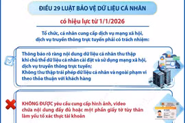 Quy định về bảo vệ dữ liệu cá nhân đối với các nền tảng mạng xã hội từ 1/1/2026