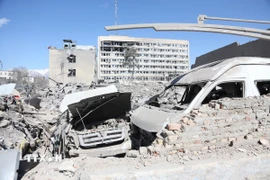 Cảnh đổ nát sau cuộc không kích tại Tehran, Iran, ngày 3/3. (Ảnh: THX/TTXVN)