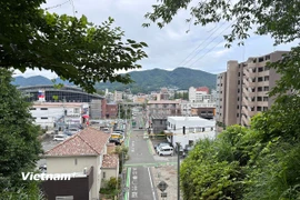 Một góc yên bình của thành phố Nagasaki ngày nay. (Ảnh: Nguyễn Tuyến/Vietnam+)