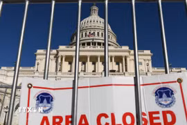 Tòa nhà Quốc hội Mỹ tại Washington, D.C. (Ảnh: THX/TTXVN)
