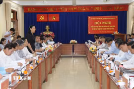 Quang cảnh buổi làm việc. (Ảnh: Cao Nguyên/TTXVN)