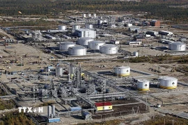 Nhà máy lọc dầu của công ty Rosneft ở thị trấn Gubkinsky, phía Tây Siberia, Nga. (Ảnh: AFP/TTXVN)