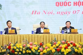 Thủ tướng Phạm Minh Chính chủ trì hội nghị. (Ảnh: Dương Giang/TTXVN)