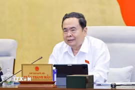 Chủ tịch Quốc hội Trần Thanh Mẫn phát biểu. (Ảnh: Doãn Tấn/TTXVN)