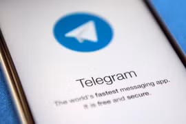 Ứng dụng Telegram trên điện thoại. (Nguồn: Getty Images)