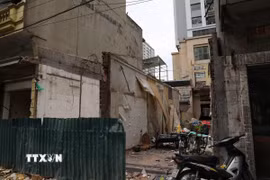 Mặt bằng sau khi hộ dân bàn giao cho chính quyền địa phương. (Ảnh: Quốc Lũy/TTXVN)