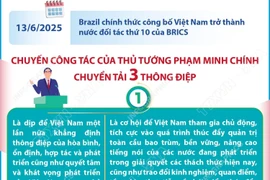 Lần đầu tiên Việt Nam tham dự với tư cách Nước đối tác của BRICS