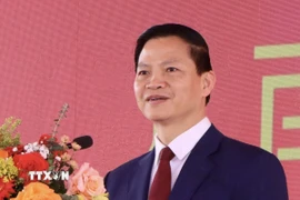 Ông Vương Quốc Tuấn, Phó Bí thư Tỉnh ủy Bắc Ninh (mới) nhiệm kỳ 2020-2025 giữ chức vụ Chủ tịch Ủy ban Nhân dân tỉnh Bắc Ninh (mới) nhiệm kỳ 2021-2026.(Ảnh: Đỗ Huyền/TTXVN)