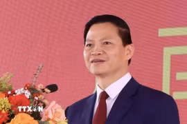Ông Vương Quốc Tuấn, Phó Bí thư Tỉnh ủy Bắc Ninh (mới) nhiệm kỳ 2020-2025 giữ chức vụ Chủ tịch Ủy ban Nhân dân tỉnh Bắc Ninh (mới) nhiệm kỳ 2021-2026.(Ảnh: Đỗ Huyền/TTXVN)
