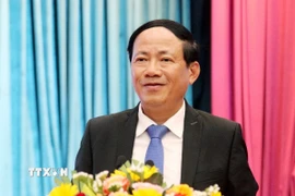 Ông Phạm Anh Tuấn, Phó Bí thư Tỉnh ủy Gia Lai (mới) nhiệm kỳ 2020-2025 giữ chức vụ Chủ tịch Ủy ban Nhân dân tỉnh Gia Lai (mới) nhiệm kỳ 2021-2026. (Ảnh: TTXVN)