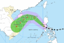 Vị trí và đường đi của bão Fengsheng. (Nguồn: Trung tâm Dự báo khí tượng thủy văn Quốc gia)