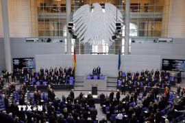 Toàn cảnh phiên họp Quốc hội Đức tại thủ đô Berlin. (Ảnh: THX/TTXVN)
