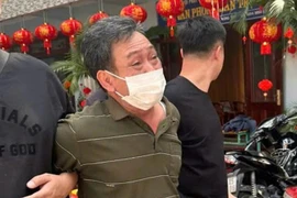 Vũ Văn Vương sau khi bị bắt. (Ảnh: Công an cung cấp)